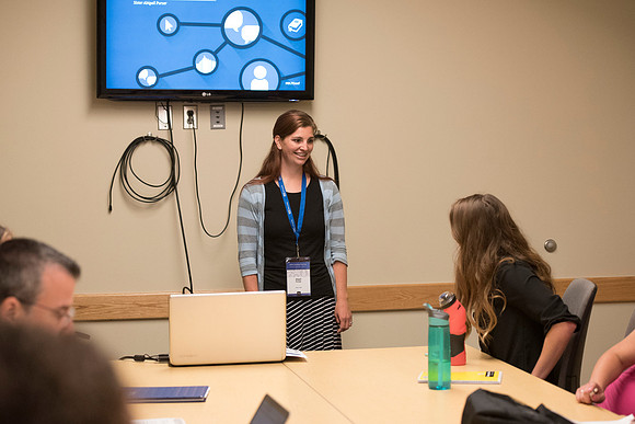 Faculty participate in breakout sessions as part of the Online Learning & Teaching Conference.