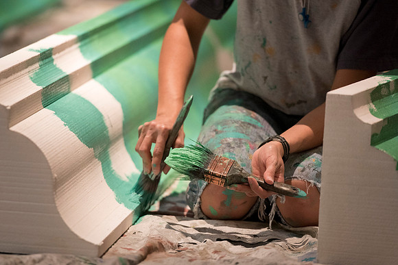Behind-the-scenes of drama's upcoming play, "A Midsummer Night's Dream."