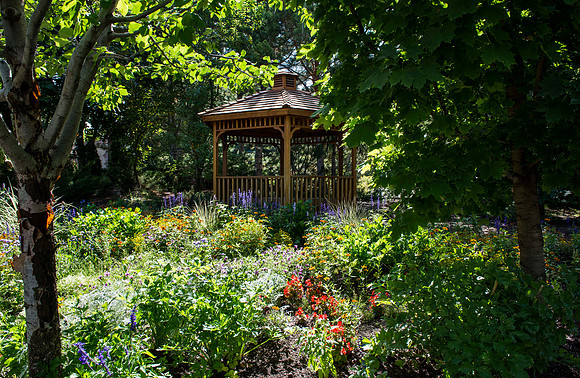 Gazebo in the Ricks Gardens.