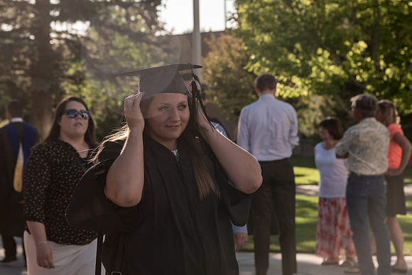 Students of Brigham Young University-Idaho at graduation of the Spring 2016 semester. Photo by Ryan Chase.