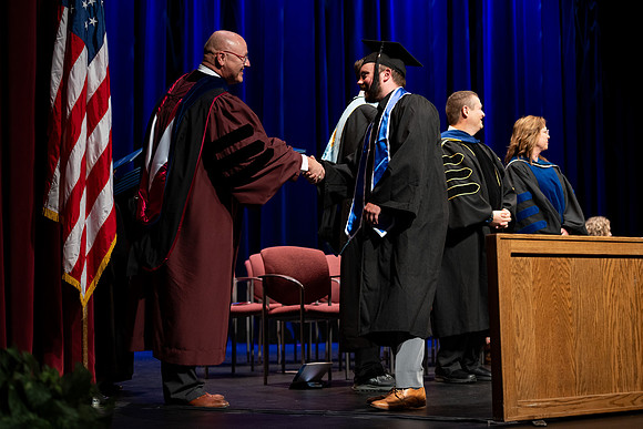 Graduates during convocation for the College of Academic Success & Interdisciplinary Studies.