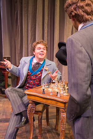 The cast of Brigham Young University-Idaho's production of "The Importance of Being Earnest" pose scenes and moments from the performance.