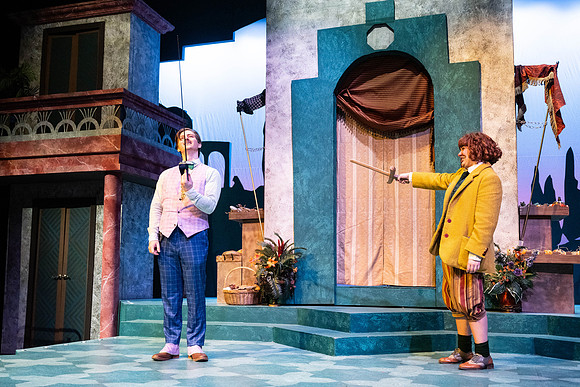 Dress rehearsal for Theater production, Comedy of Errors.