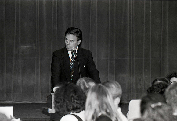 The Business Department holds an Awards Banquet. March 1995.
