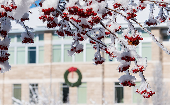 Spori building in the winter