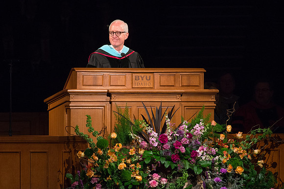 Elder Larry Y. Wilson, General Authority Seventy speaks at BYU-Idaho Commencement