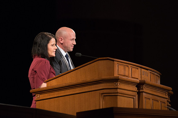 College of Agriculture and Life Sciences Convocation in the Byu-Idaho Center.