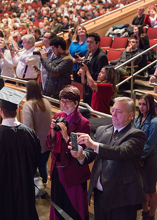 College of Agriculture and Life Sciences Convocation in the Byu-Idaho Center. Elder Wilson and President Clark along with College Dean, John Zenger congratulate the graduates.