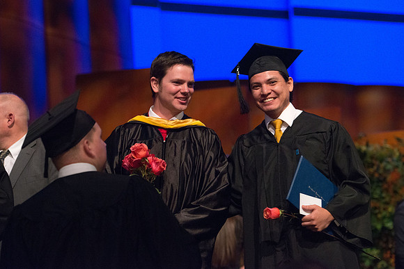 College of Agriculture and Life Sciences Convocation in the Byu-Idaho Center.
