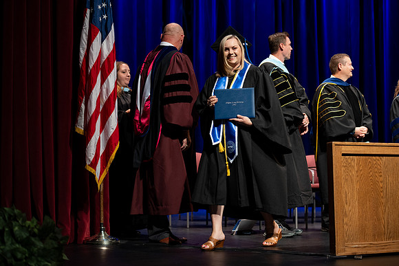 Graduates during convocation for the College of Academic Success & Interdisciplinary Studies.