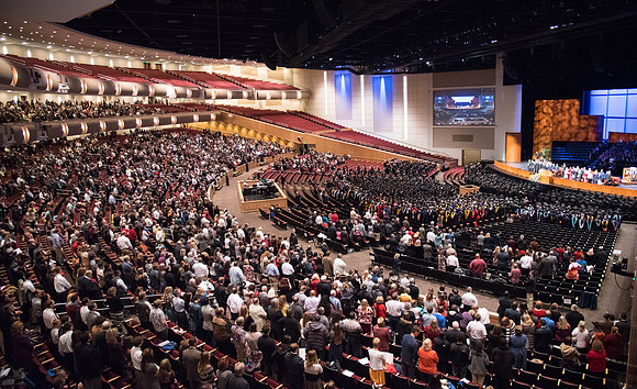 Commencement in the BYU-Idaho Center