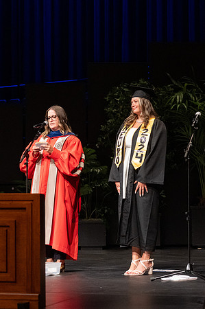 Graduates during convocation for the College of Agriculture and Life Sciences.
