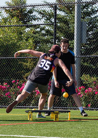Students have fun at Rec Fest, particpate in many activites, including Mud Volleyball, Ropes course, slip and slide, and more.