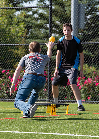 Students have fun at Rec Fest, particpate in many activites, including Mud Volleyball, Ropes course, slip and slide, and more.
