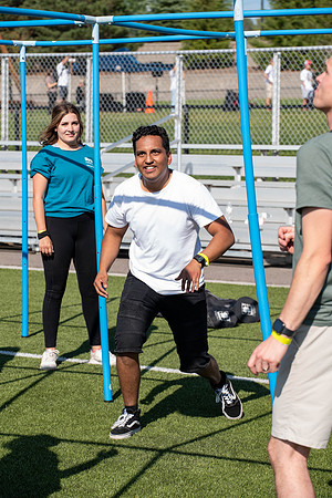 Students have fun at Rec Fest, particpate in many activites, including Mud Volleyball, Ropes course, slip and slide, and more.