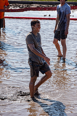 Students have fun at Rec Fest, particpate in many activites, including Mud Volleyball, Ropes course, slip and slide, and more.
