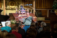 vUniversity Relations Christmas Party at Jim Clark's Magical Music Barn.