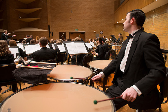 Symphony Band directed by Diane Soelberg.