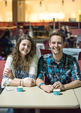 Students gather for the 1st Friday of the semester to play games, eat, dance, and have fun. Jan 2019
