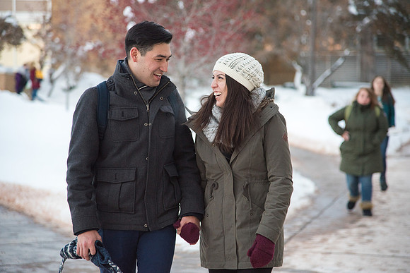 This couple is excited to be back in Rexburg hand in hand.