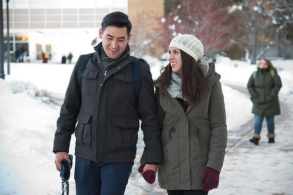 This couple is excited to be back in Rexburg hand in hand.