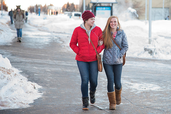 What's better than being back at school with your best friend, sharing music, as you walk home together?