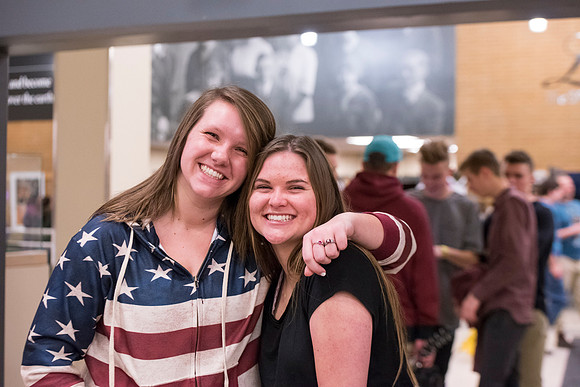 Students have fun and play games during I-Night, a campus party to kick off the new semester.