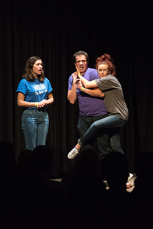 Students of BYU-Idaho perform a comedy show for I-Night.
