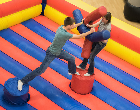 Students of BYU-Idaho participate in games at I-Night.