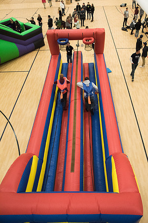 Students of BYU-Idaho participate in games at I-Night.