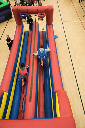 Students of BYU-Idaho participate in games at I-Night.