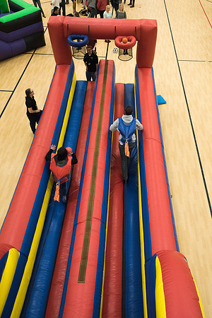Students of BYU-Idaho participate in games at I-Night.