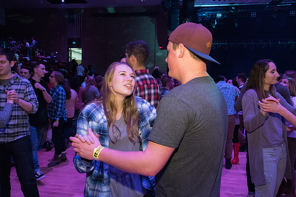 BYU-Idaho I-Night Dance in the Hart Auditorium.