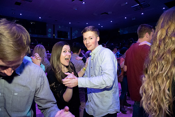BYU-Idaho I-Night Dance in the Hart Auditorium.