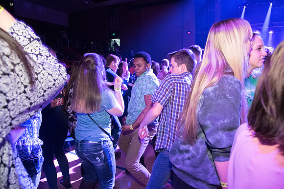 BYU-Idaho I-Night Dance in the Hart Auditorium.