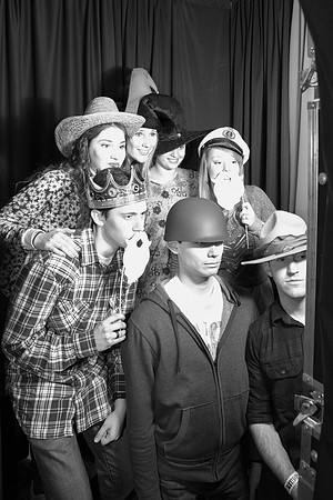 Students participate in a photo-booth at I-Night!