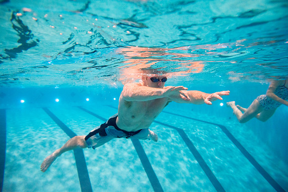Students at BYU-Idaho tryout to become lifeguards for the Winter 2017 semester.