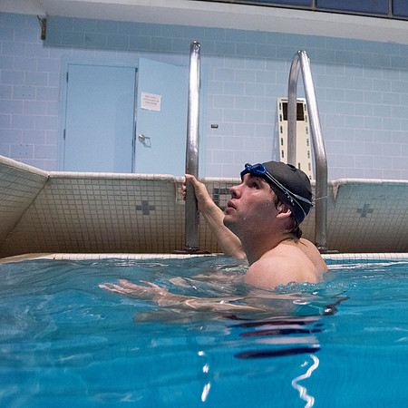 Students at BYU-Idaho tryout to become lifeguards for the Winter 2017 semester.