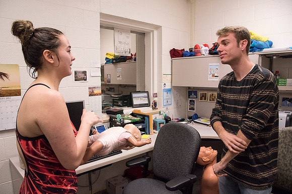 Students at BYU-Idaho tryout to become lifeguards for the Winter 2017 semester.