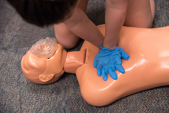 Students at BYU-Idaho tryout to become lifeguards for the Winter 2017 semester.