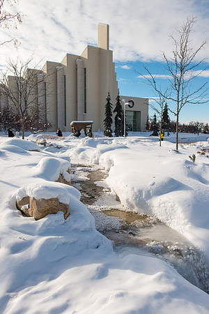Winter day on campus.