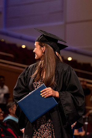 Students graduating from College of Agriculture and Life Sciences. Convocation in the BYU-Idaho Center.