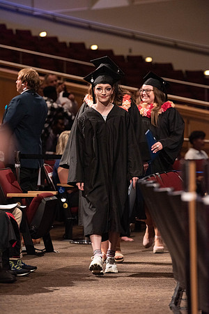 Students graduating from College of Agriculture and Life Sciences. Convocation in the BYU-Idaho Center.
