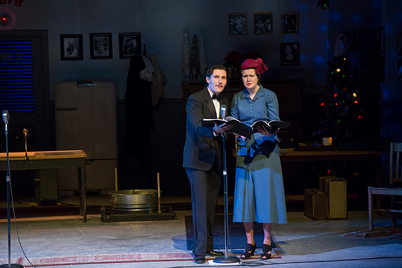 It's a Wonderful Life: A Live Radio Play, comes to life on stage at the Snow Drama Theater at BYU-Idaho.  It was written by Joe Landry and directed by Roger Merrill.