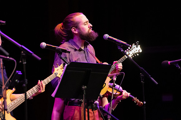 Molly in the Mineshaft preforms in the Hart Auditorium at BYU-Idaho.