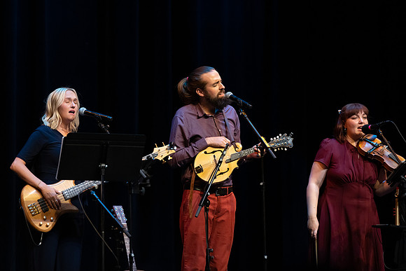 Molly in the Mineshaft preforms in the Hart Auditorium at BYU-Idaho.