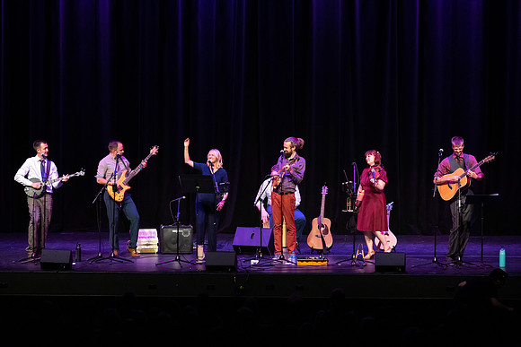 Molly in the Mineshaft preforms in the Hart Auditorium at BYU-Idaho.