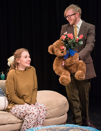Promotional photos of the opera The Telephone. Directed by Richard Clifford and David Olsen.