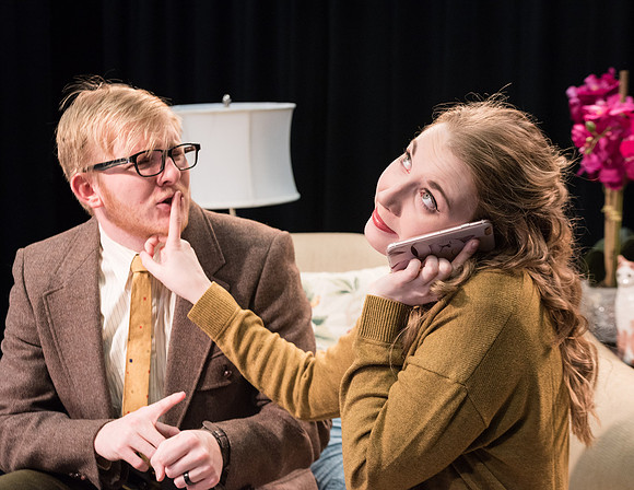 Promotional photos of the opera The Telephone. Directed by Richard Clifford and David Olsen.