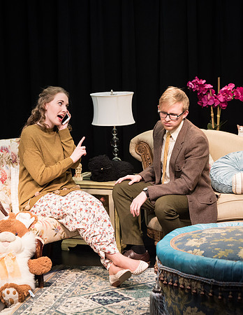 Promotional photos of the opera The Telephone. Directed by Richard Clifford and David Olsen.